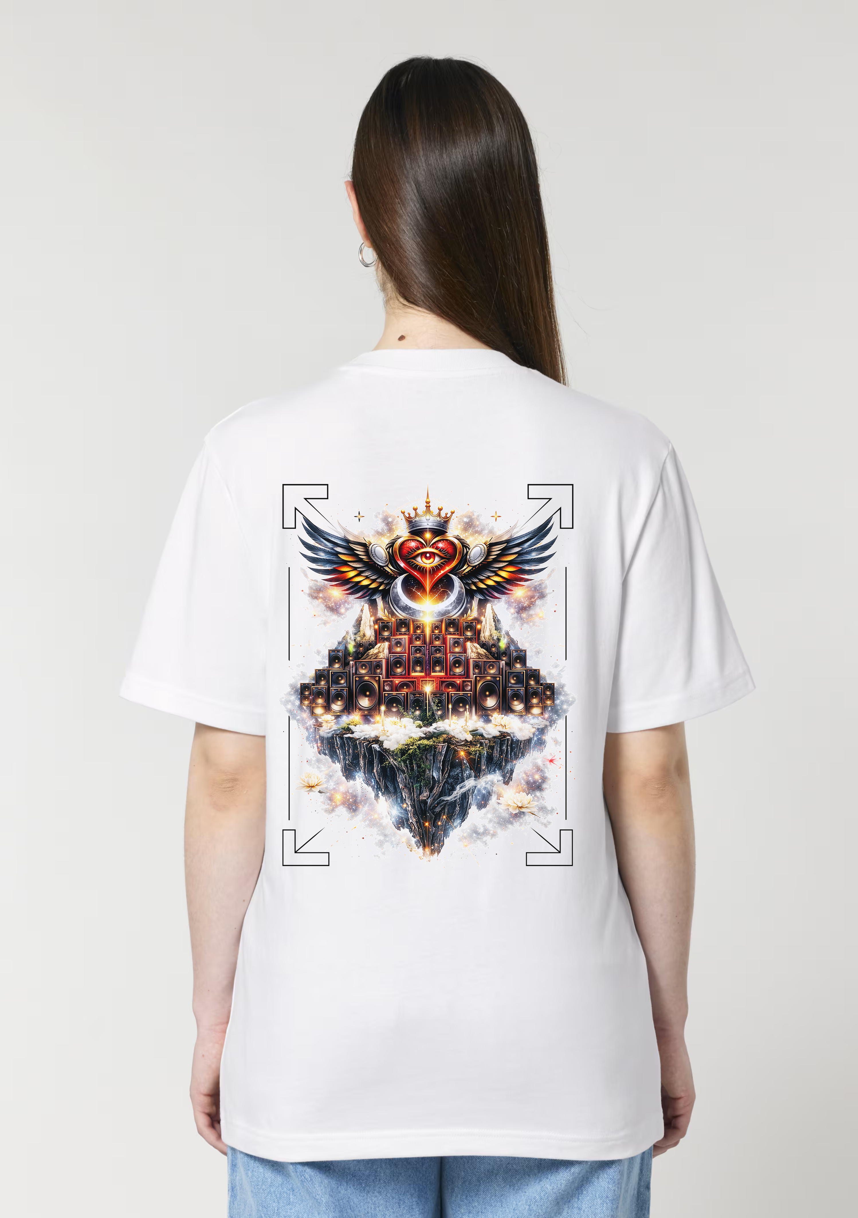 White Moon - "Sound of the Soul" Artwork Tee (White)