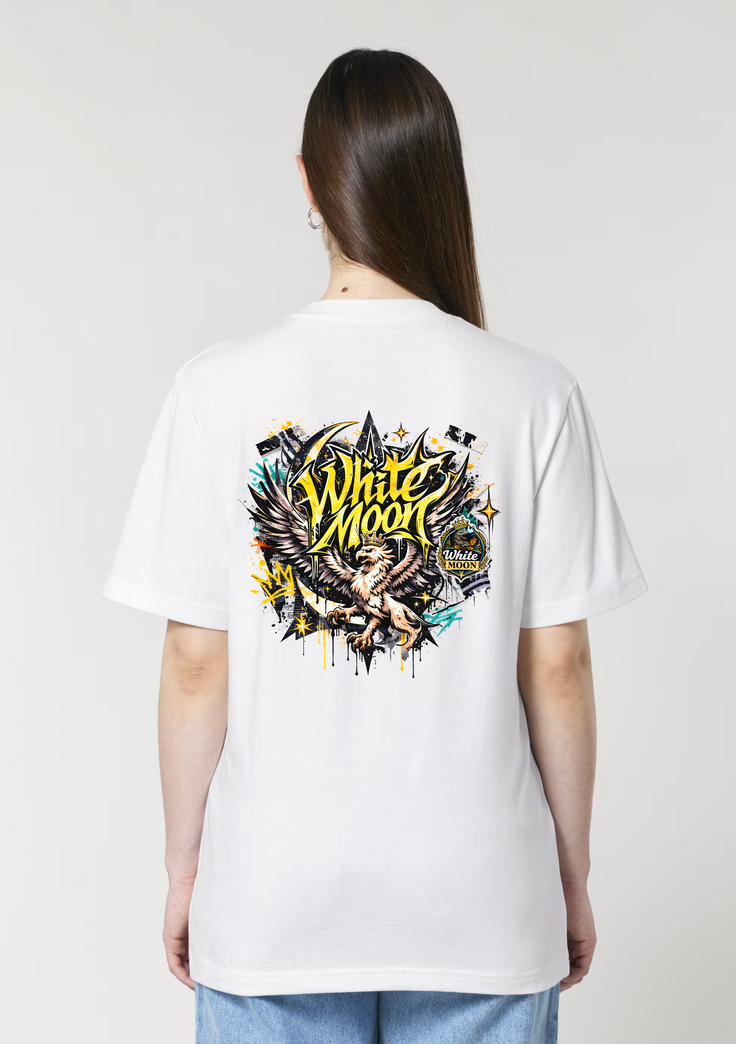 White Moon - "Guardian Griffin" Artwork Tee (White)