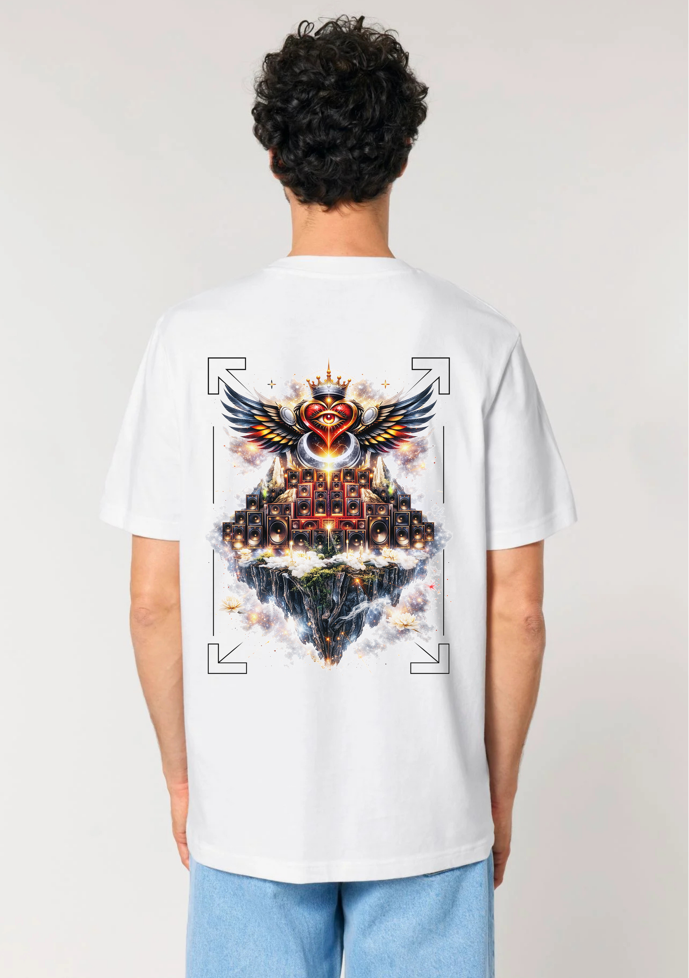 White Moon - "Sound of the Soul" Artwork Tee (White)