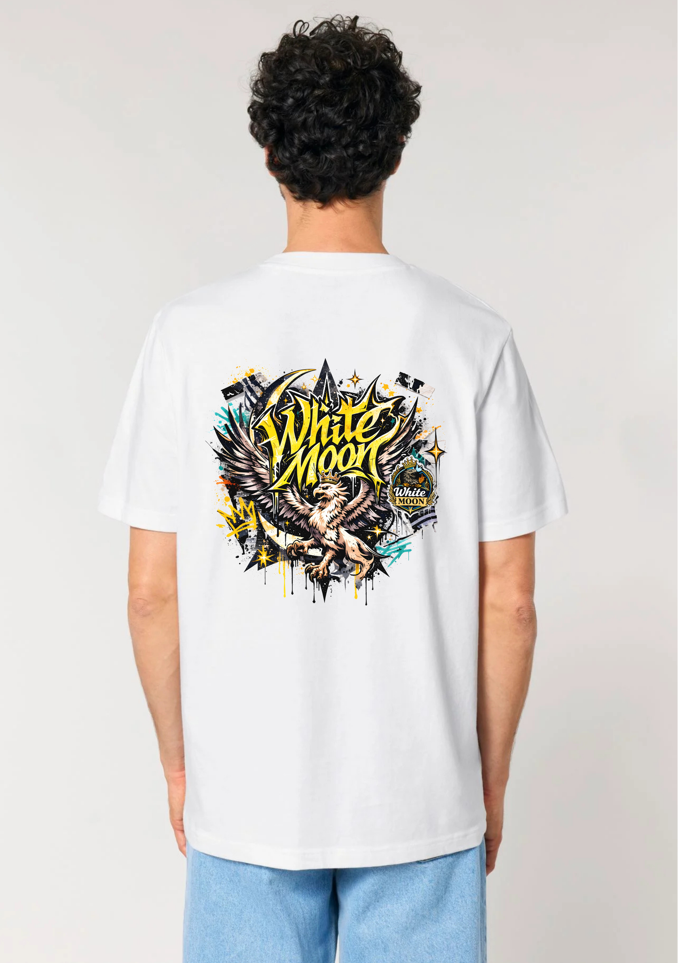 White Moon - "Guardian Griffin" Artwork Tee (White)