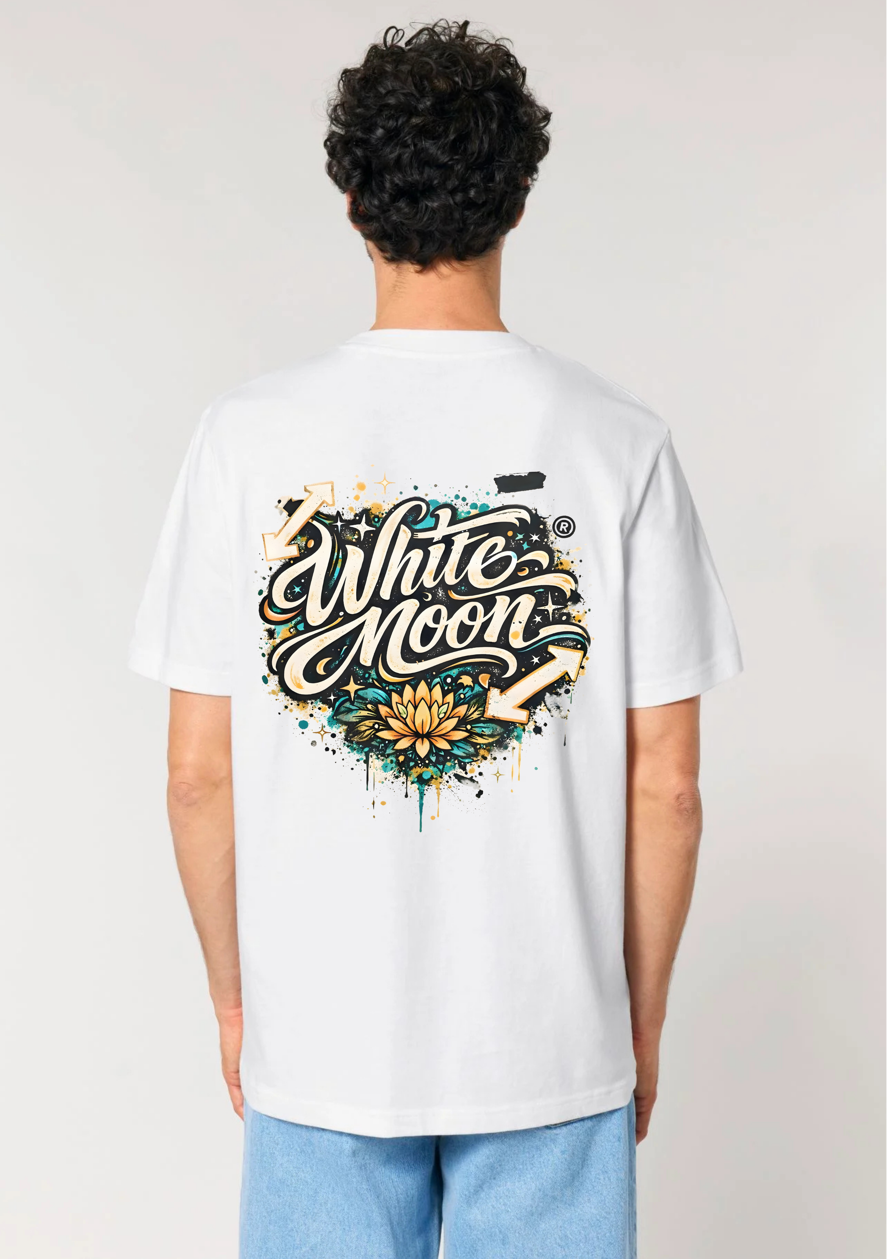 White Moon - Signature Heavy Tee (White)